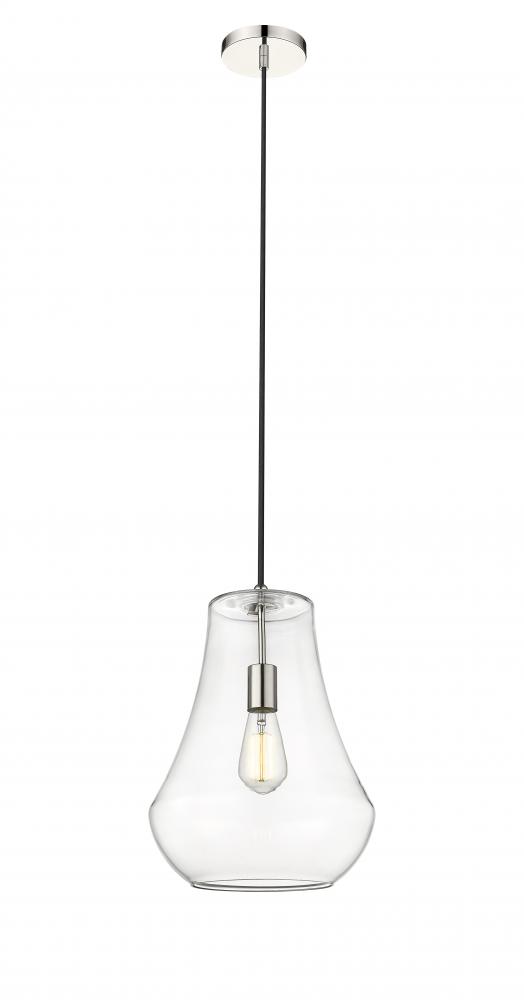 Fairfield - 1 Light - 12 inch - Polished Nickel - Cord hung - Mini Pendant