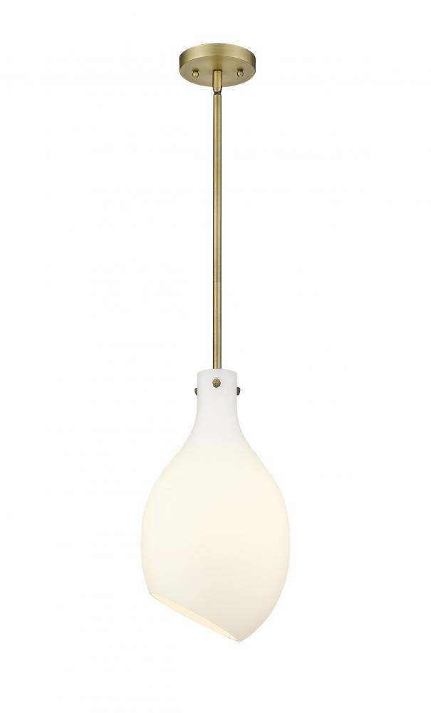 Norwalk - 1 Light - 9 inch - Brushed Brass - Stem hung - Mini Pendant