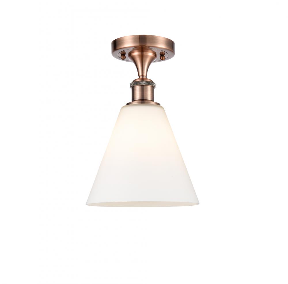 Berkshire - 1 Light - 8 inch - Antique Copper - Semi-Flush Mount