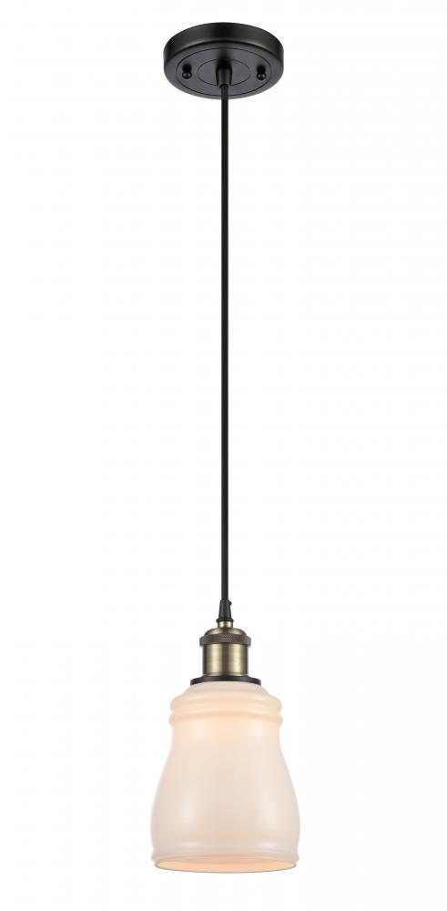 Ellery - 1 Light - 5 inch - Black Antique Brass - Cord hung - Mini Pendant