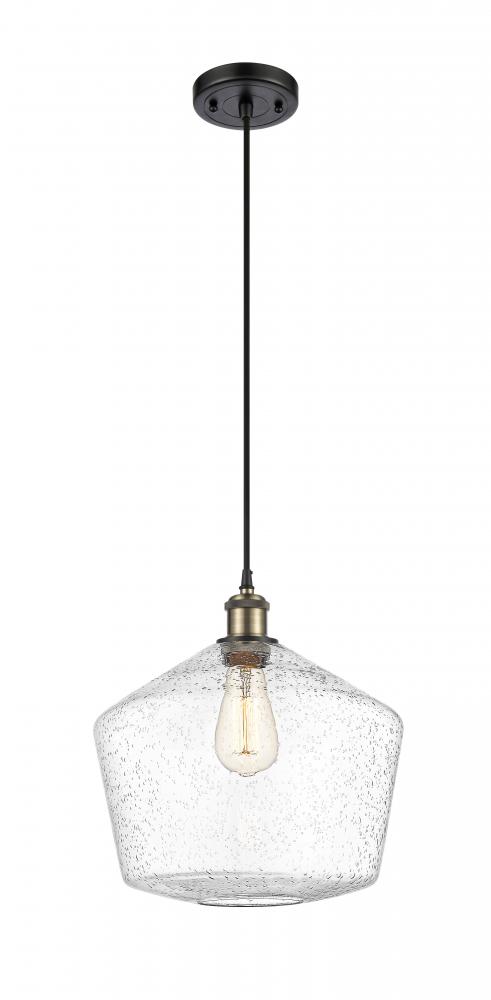 Cindyrella - 1 Light - 12 inch - Black Antique Brass - Cord hung - Mini Pendant