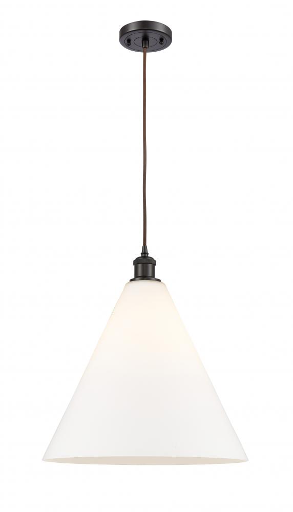 Berkshire - 1 Light - 16 inch - Oil Rubbed Bronze - Cord hung - Pendant