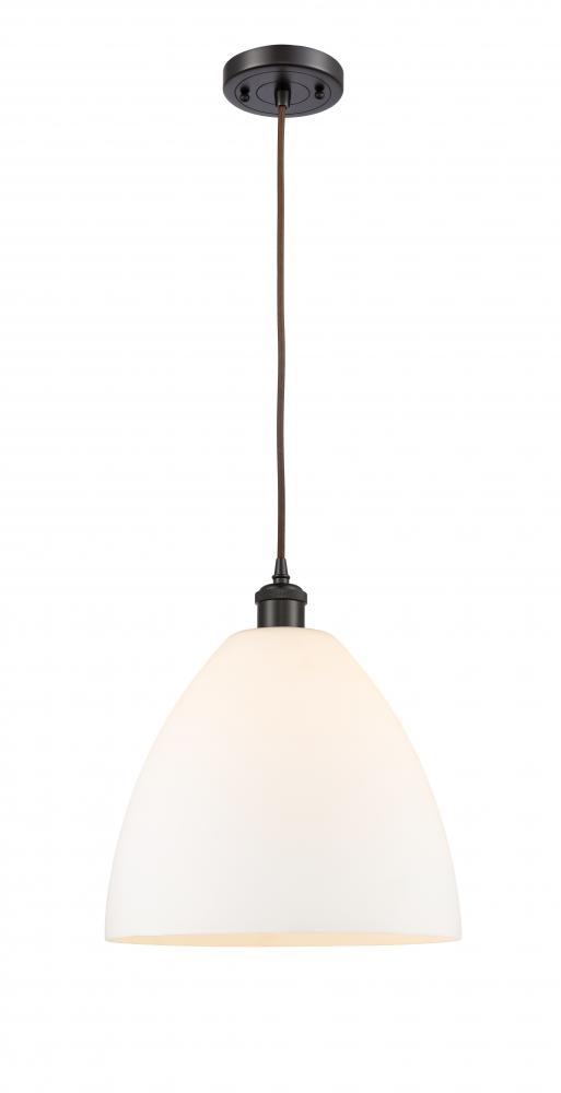 Bristol - 1 Light - 12 inch - Oil Rubbed Bronze - Cord hung - Mini Pendant