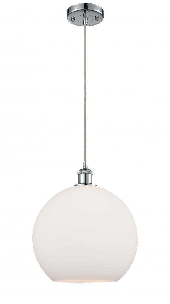 Athens - 1 Light - 12 inch - Polished Chrome - Cord hung - Mini Pendant