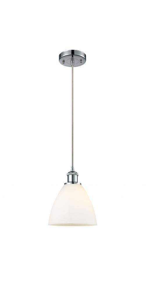 Bristol - 1 Light - 8 inch - Polished Chrome - Cord hung - Mini Pendant