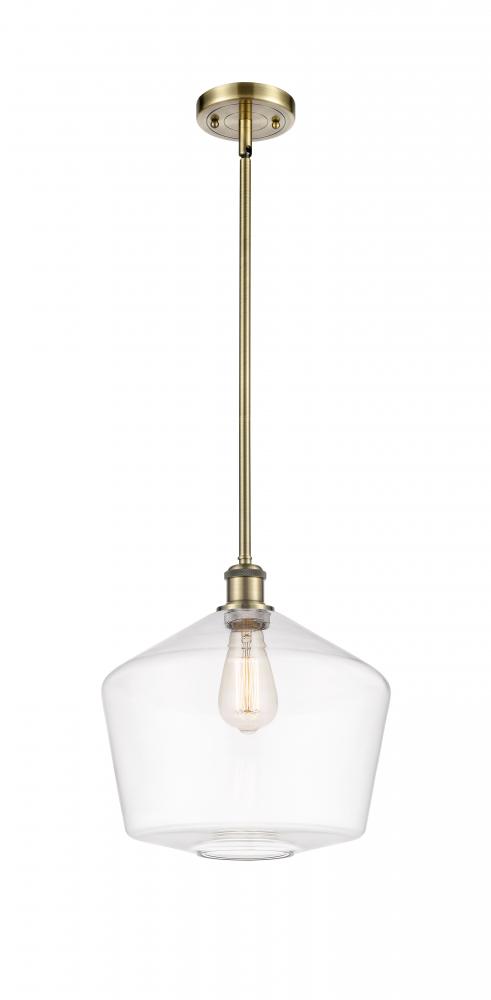 Cindyrella - 1 Light - 12 inch - Antique Brass - Mini Pendant