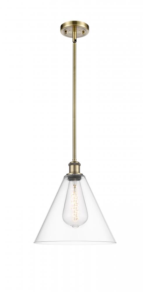 Berkshire - 1 Light - 12 inch - Antique Brass - Mini Pendant