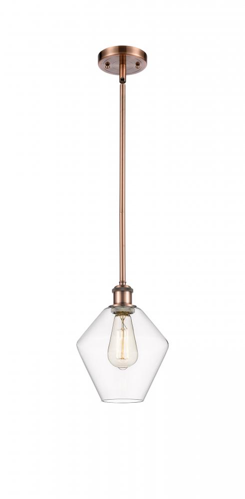 Cindyrella - 1 Light - 8 inch - Antique Copper - Mini Pendant