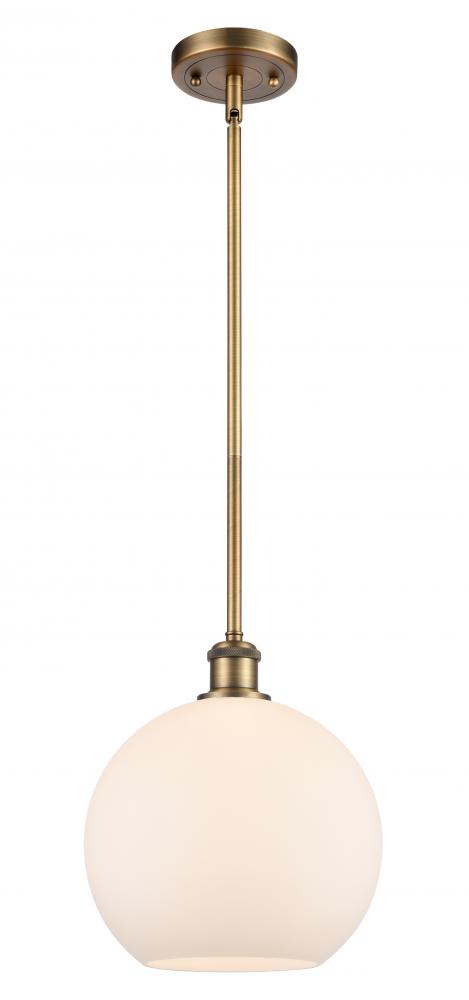 Athens - 1 Light - 10 inch - Brushed Brass - Mini Pendant