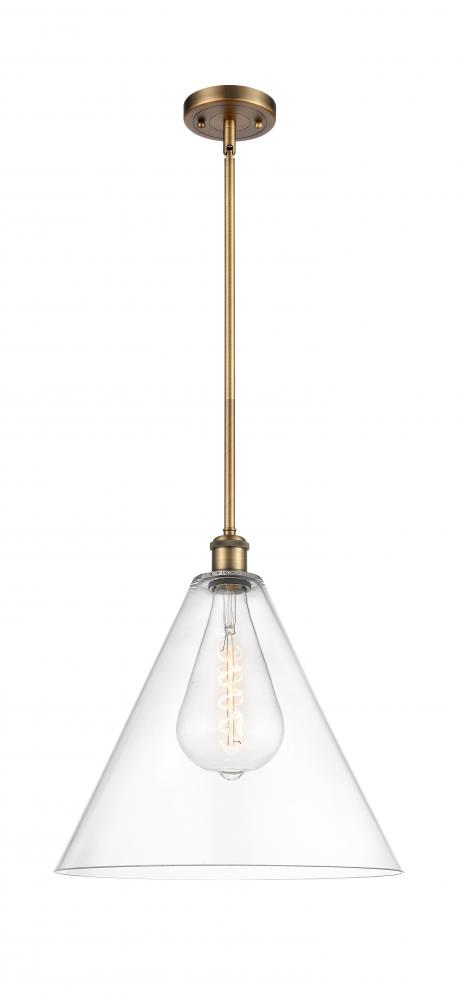 Berkshire - 1 Light - 16 inch - Brushed Brass - Pendant