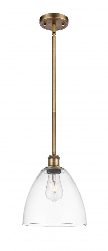 Bristol - 1 Light - 9 inch - Brushed Brass - Mini Pendant