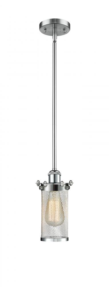 Bleecker - 1 Light - 4 inch - Polished Chrome - Mini Pendant