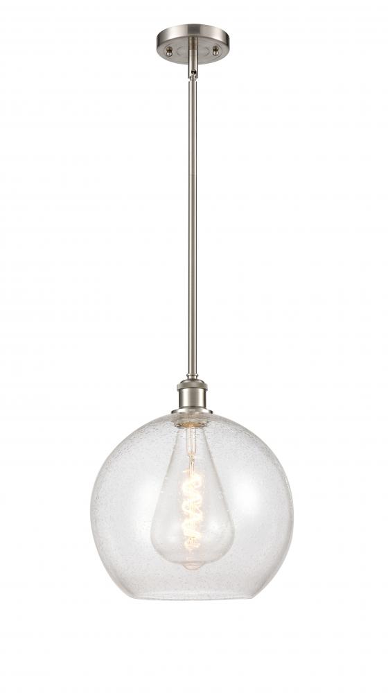 Athens - 1 Light - 12 inch - Brushed Satin Nickel - Mini Pendant