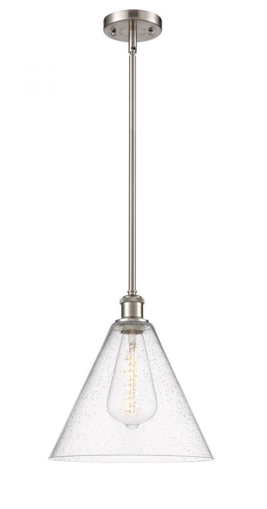 Berkshire - 1 Light - 12 inch - Brushed Satin Nickel - Mini Pendant