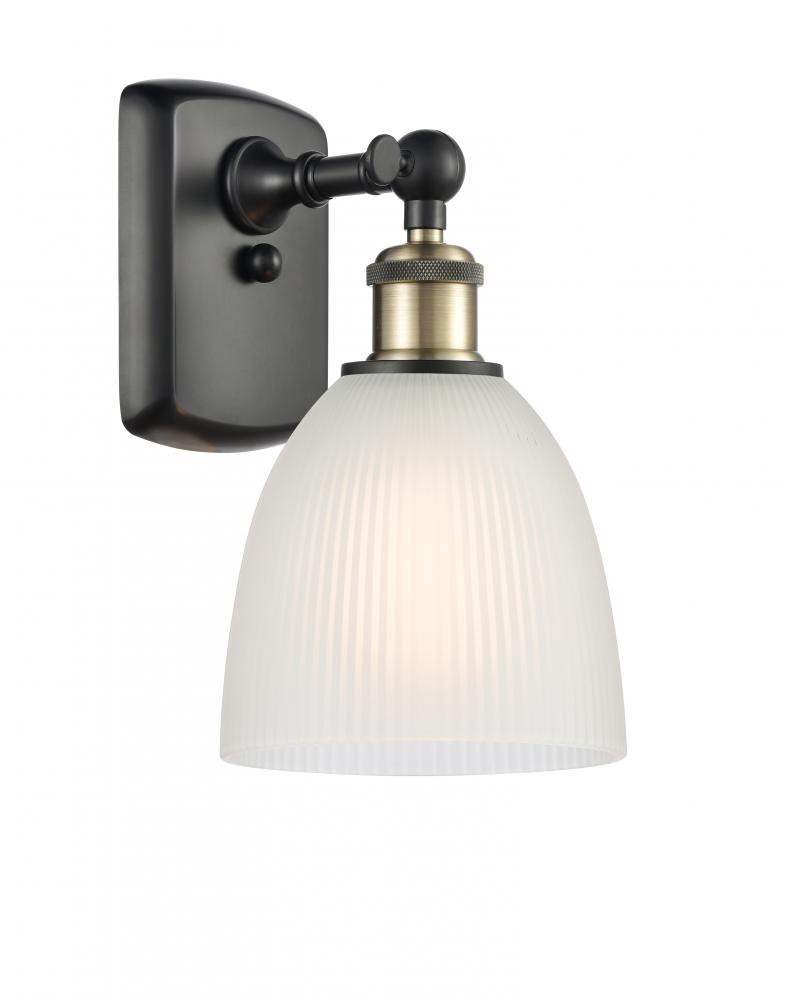 Castile - 1 Light - 6 inch - Black Antique Brass - Sconce