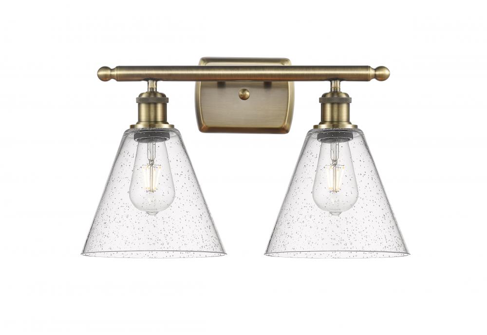 Berkshire - 2 Light - 18 inch - Antique Brass - Bath Vanity Light