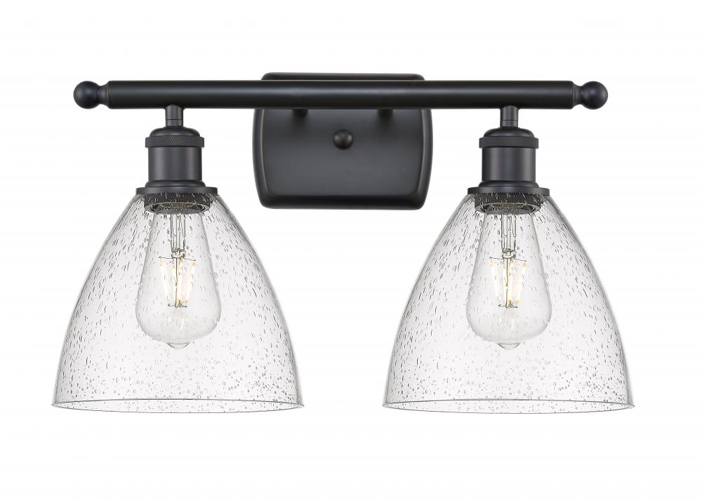 Bristol - 2 Light - 18 inch - Matte Black - Bath Vanity Light