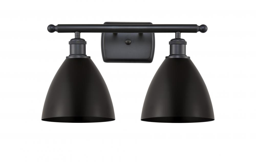 Bristol - 2 Light - 18 inch - Matte Black - Bath Vanity Light