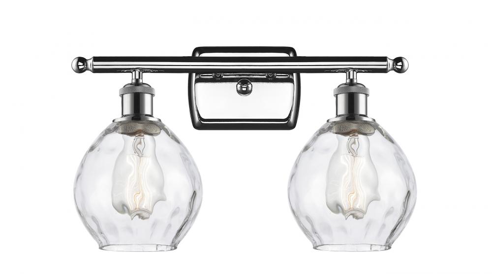 Waverly - 2 Light - 16 inch - Polished Chrome - Bath Vanity Light