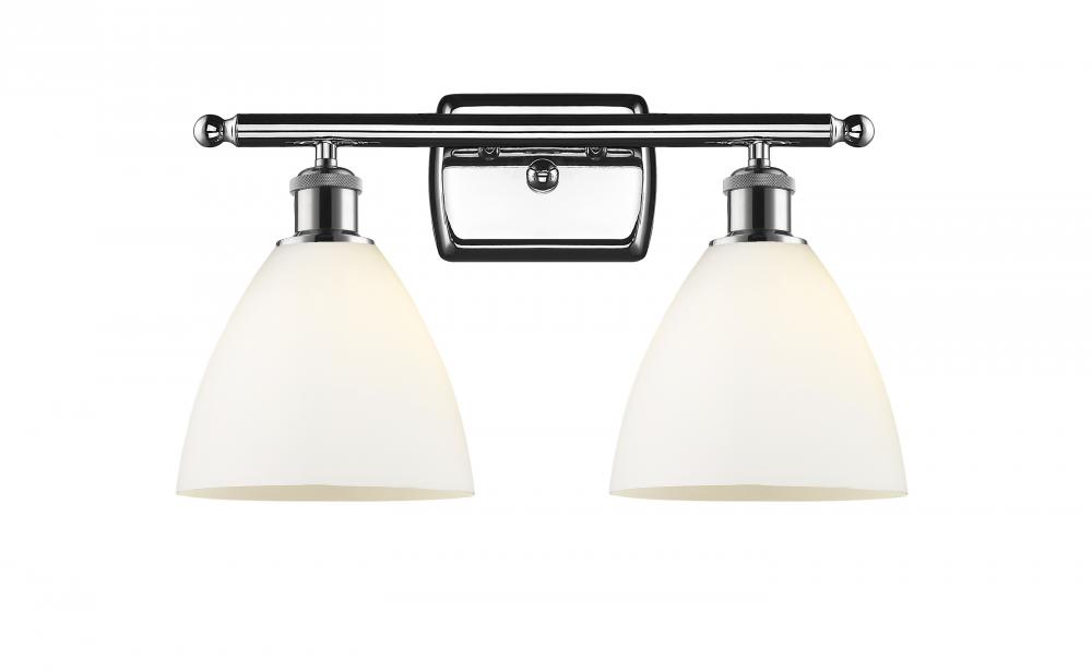 Bristol - 2 Light - 18 inch - Polished Chrome - Bath Vanity Light