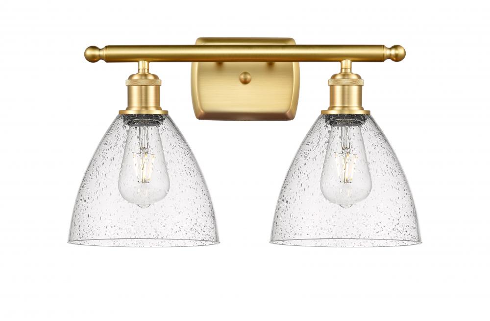 Bristol - 2 Light - 18 inch - Satin Gold - Bath Vanity Light