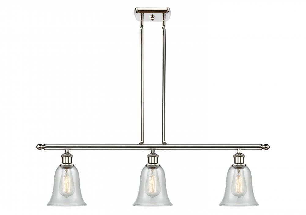 Hanover - 3 Light - 36 inch - Polished Nickel - Cord hung - Island Light