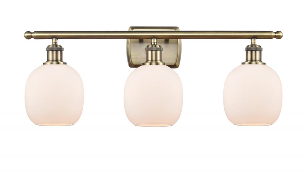 Belfast - 3 Light - 26 inch - Antique Brass - Bath Vanity Light