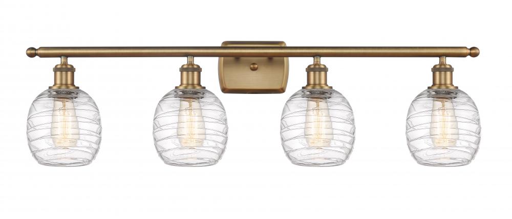 Belfast - 4 Light - 36 inch - Brushed Brass - Bath Vanity Light