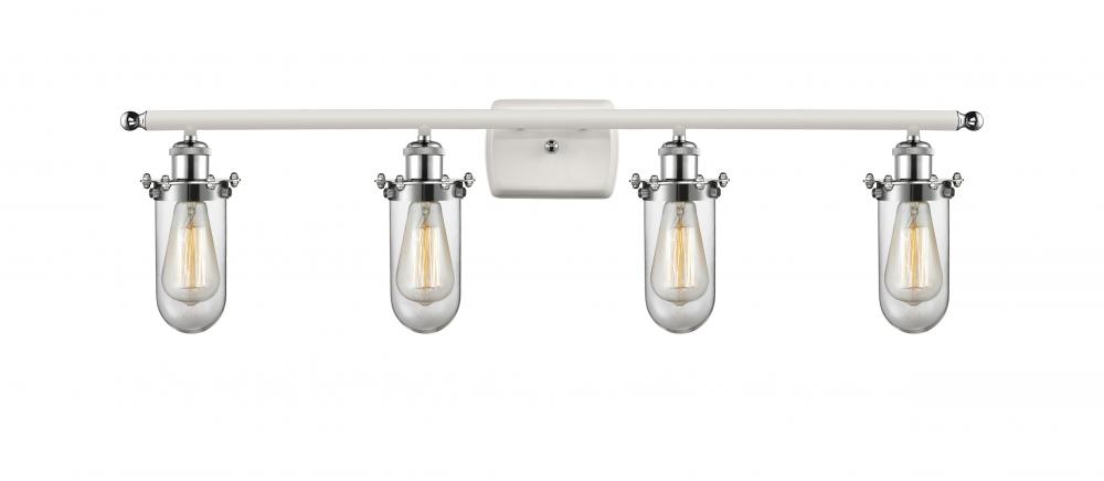 Kingsbury - 4 Light - 34 inch - White Polished Chrome - Bath Vanity Light