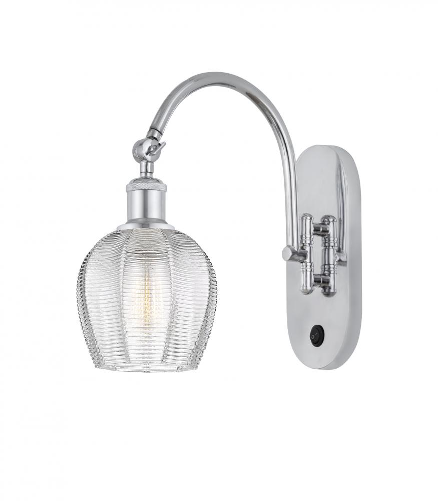 Norfolk - 1 Light - 6 inch - Polished Chrome - Adjustable Swing Arm