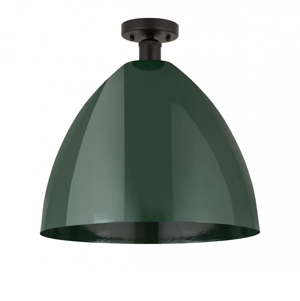 Plymouth - 1 Light - 16 inch - Oil Rubbed Bronze - Semi-Flush Mount