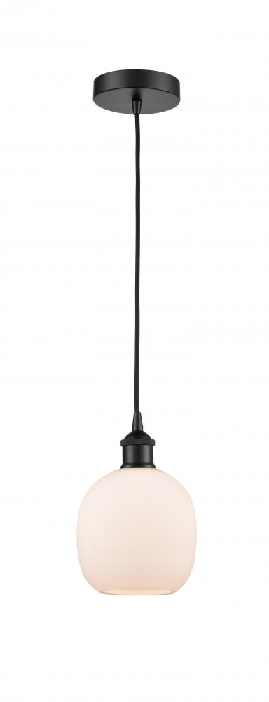 Belfast - 1 Light - 6 inch - Matte Black - Cord hung - Mini Pendant