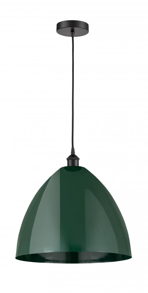 Plymouth - 1 Light - 16 inch - Matte Black - Cord hung - Mini Pendant