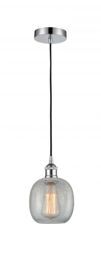 Belfast - 1 Light - 6 inch - Polished Chrome - Cord hung - Mini Pendant