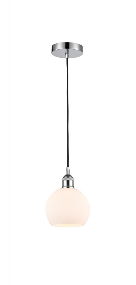 Athens - 1 Light - 6 inch - Polished Chrome - Cord hung - Mini Pendant