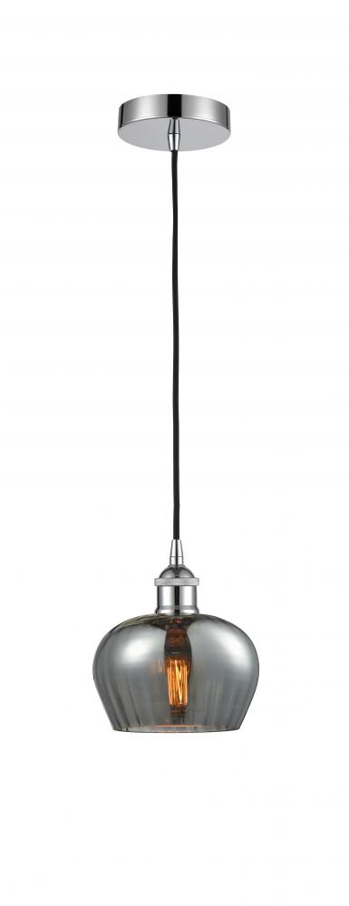 Fenton - 1 Light - 7 inch - Polished Chrome - Cord hung - Mini Pendant