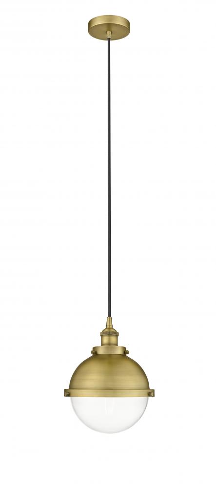 Hampden - 1 Light - 9 inch - Brushed Brass - Cord hung - Mini Pendant