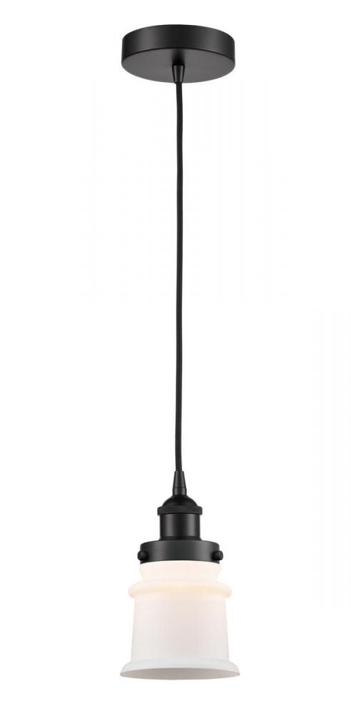 Canton - 1 Light - 5 inch - Matte Black - Cord hung - Mini Pendant