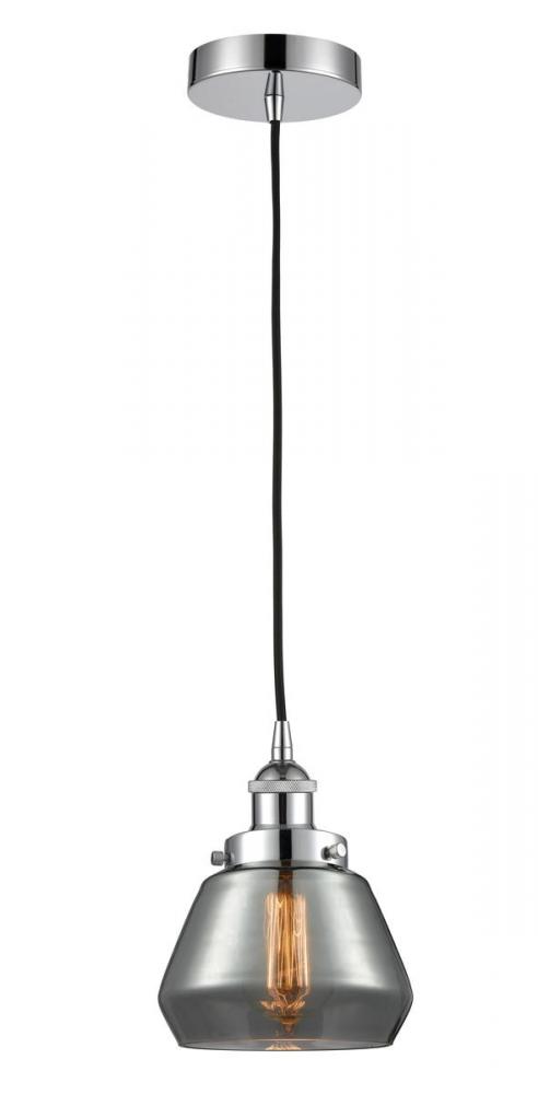 Fulton - 1 Light - 7 inch - Polished Chrome - Cord hung - Mini Pendant