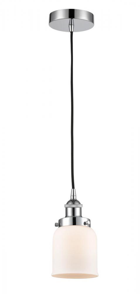 Bell - 1 Light - 5 inch - Polished Chrome - Cord hung - Mini Pendant