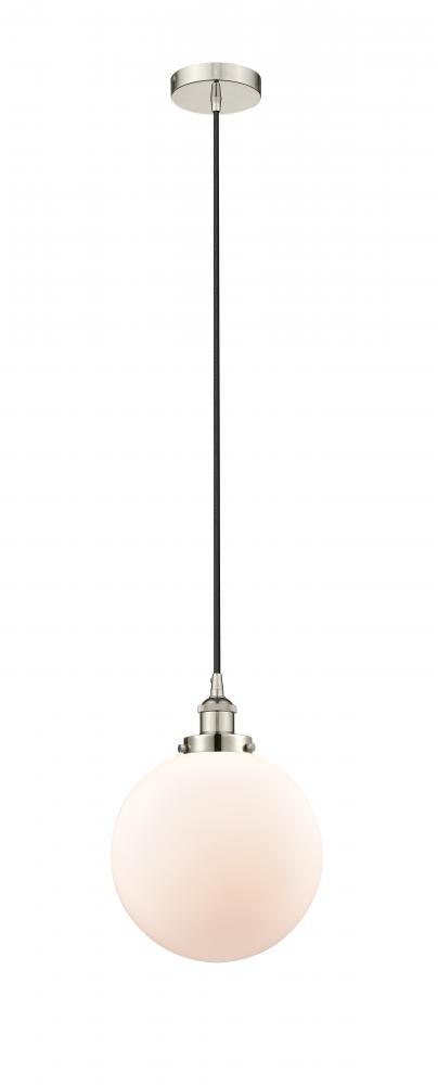 Beacon - 1 Light - 10 inch - Polished Nickel - Cord hung - Mini Pendant