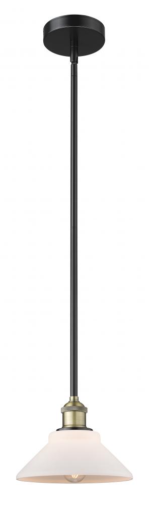 Orwell - 1 Light - 8 inch - Black Antique Brass - Cord hung - Mini Pendant