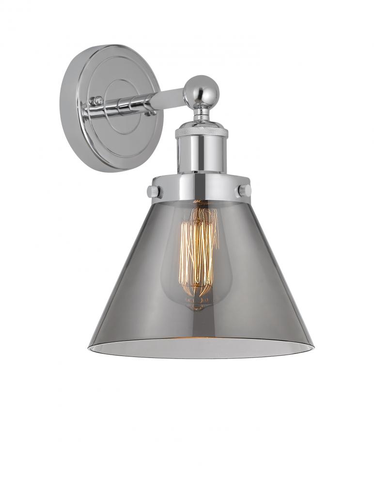 Cone - 1 Light - 8 inch - Polished Chrome - Sconce