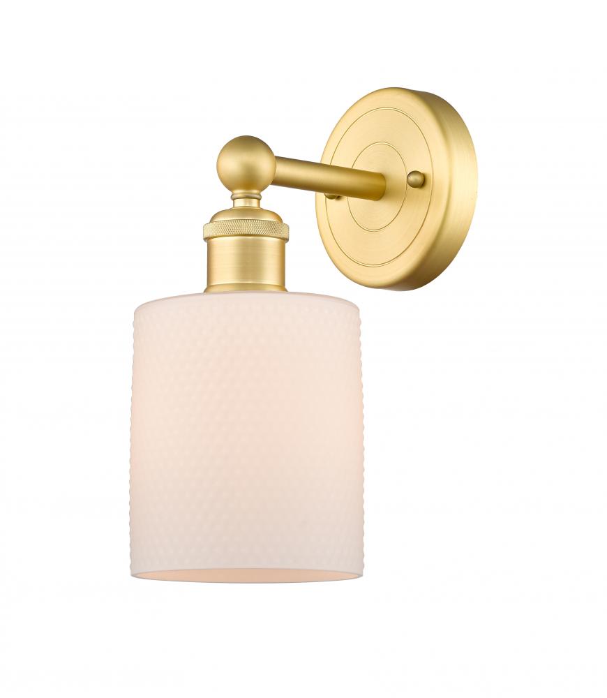 Cobbleskill - 1 Light - 5 inch - Satin Gold - Sconce