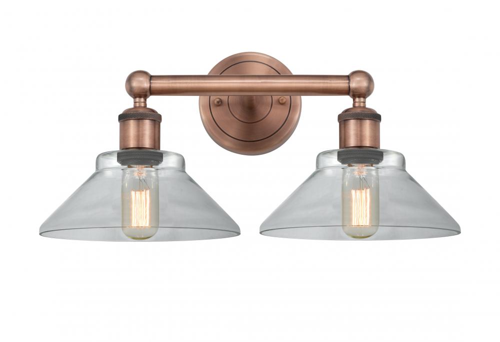 Orwell - 2 Light - 17 inch - Antique Copper - Bath Vanity Light