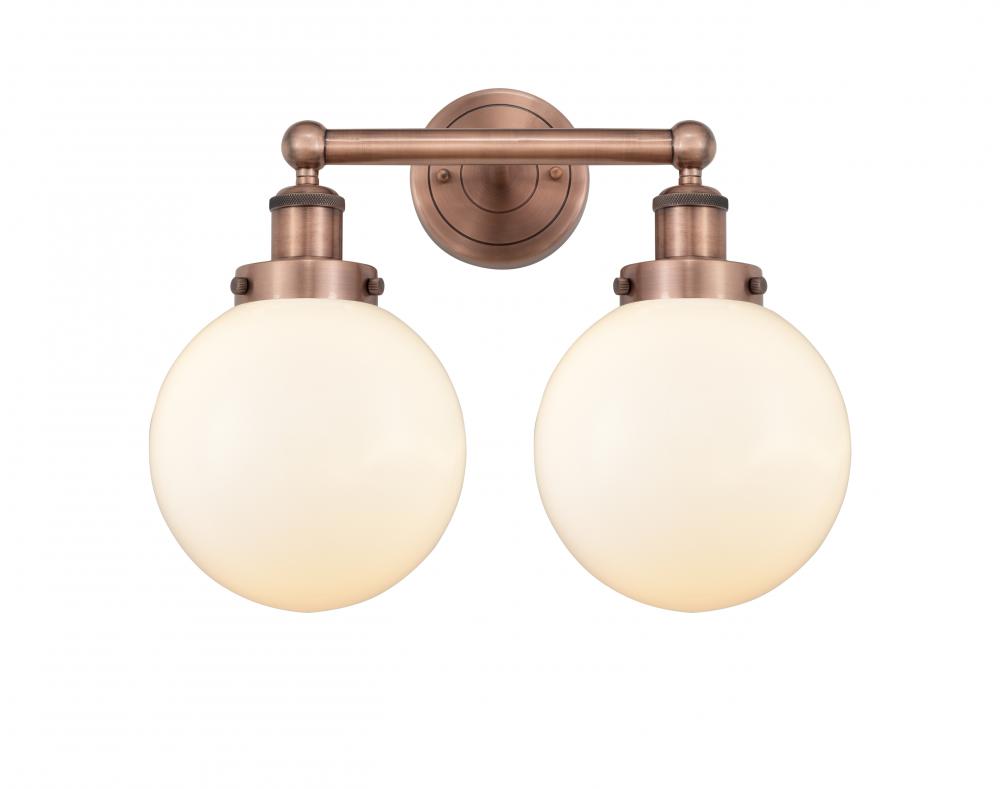 Beacon - 2 Light - 17 inch - Antique Copper - Bath Vanity Light