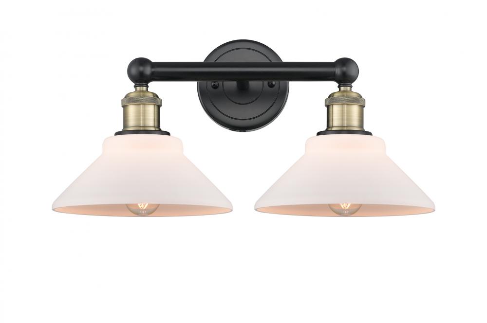 Orwell - 2 Light - 17 inch - Black Antique Brass - Bath Vanity Light