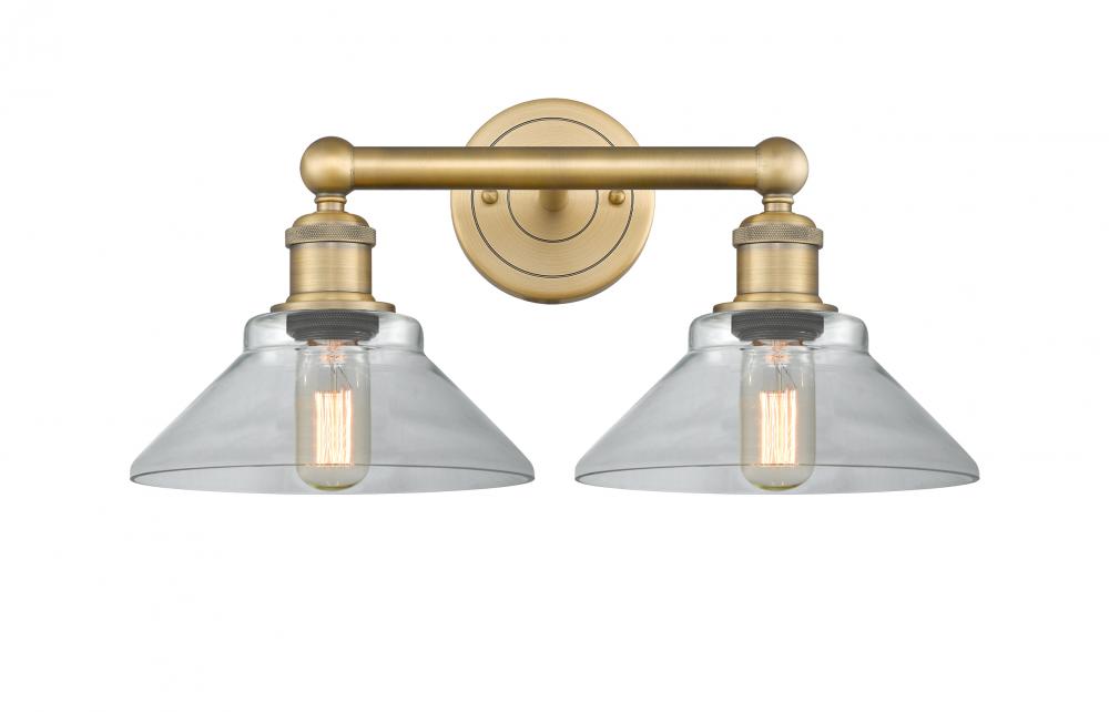 Orwell - 2 Light - 17 inch - Brushed Brass - Bath Vanity Light