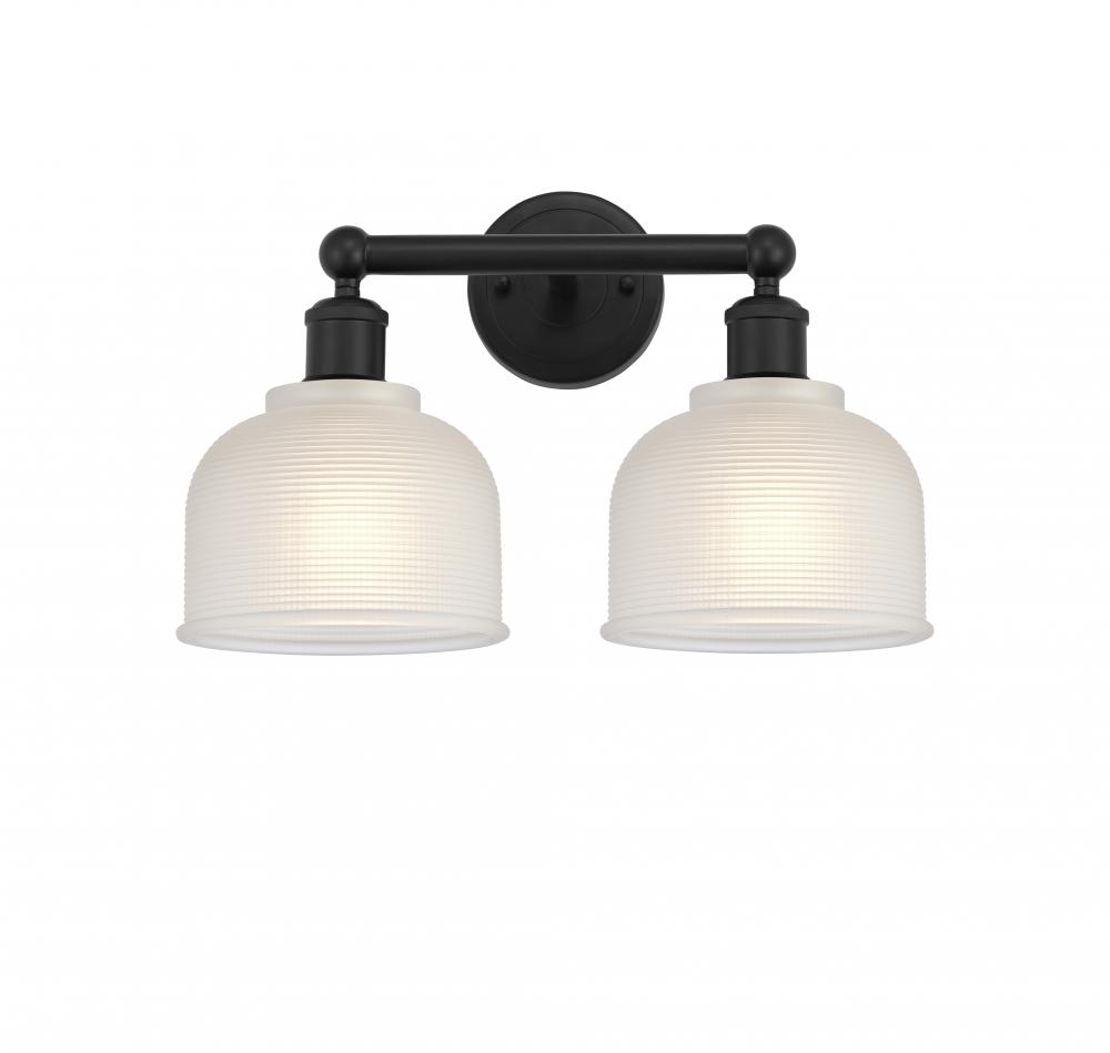 Dayton - 2 Light - 15 inch - Matte Black - Bath Vanity Light