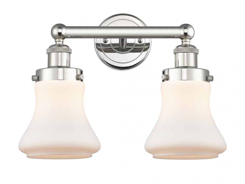 Bellmont - 2 Light - 15 inch - Polished Nickel - Bath Vanity Light